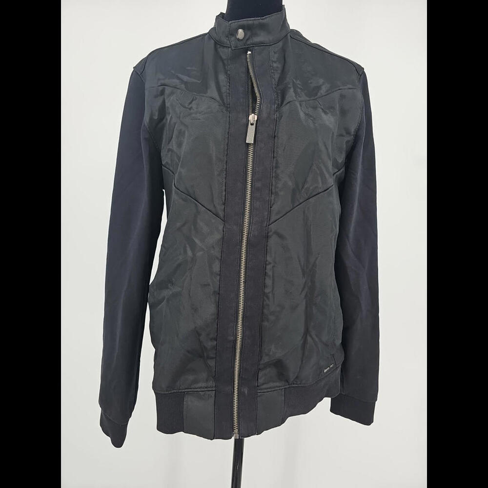 Calvin Klein Men's Medium Black Full Zip Long Sleeve Jacket‎
